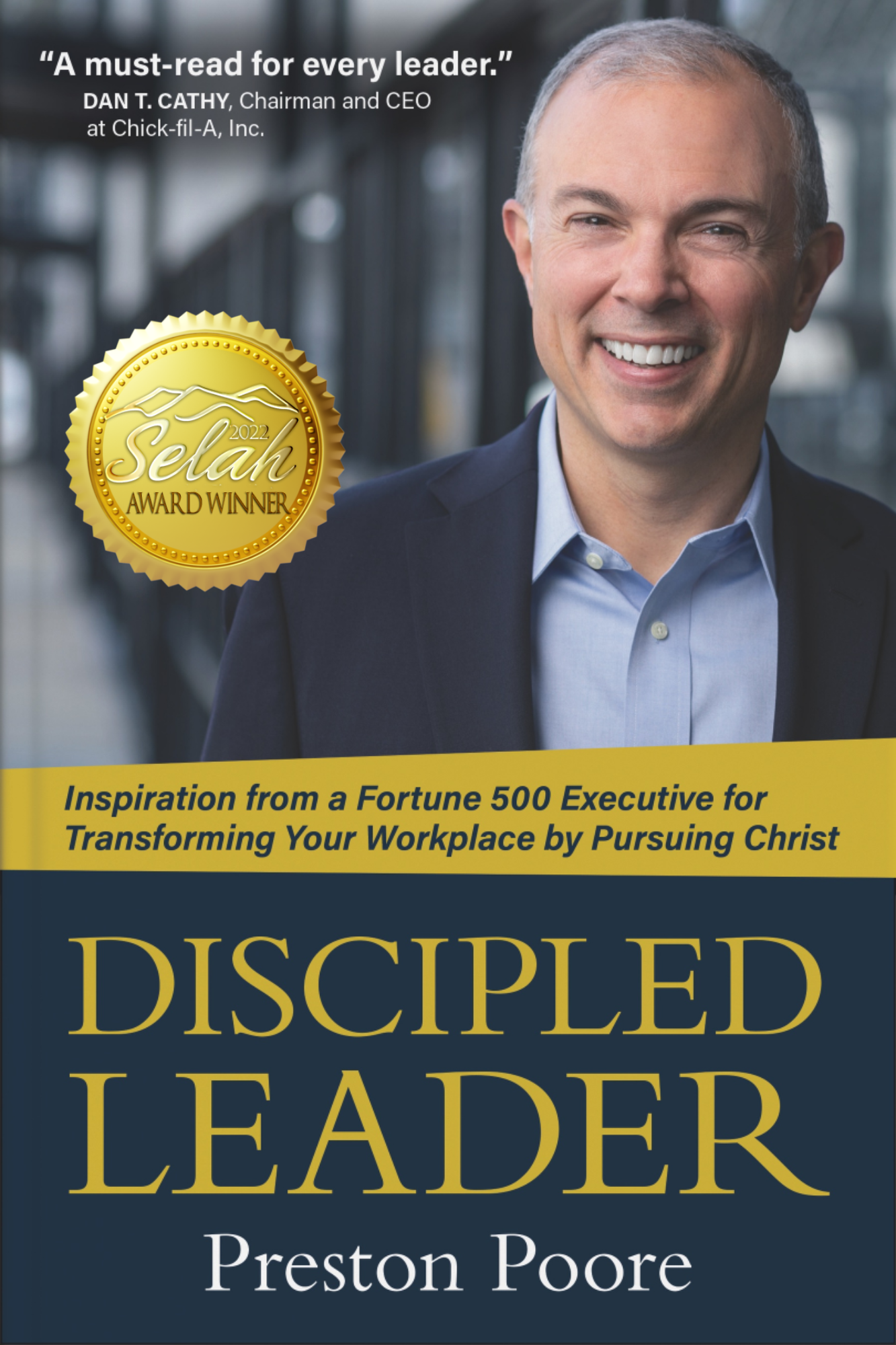 Discipled Leader Book Cover with Selah Award Seal